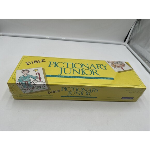 Bible Pictionary Junior Kids Ages 7-11 1989 Christian Drawing Game New Sealed